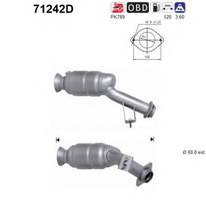 AS 71242D Catalytic Converter